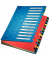 Ordnungsmappe Deskorganizer Color 5914-00-35, 24-teilig blanko, blau, A4, 24 F&auml;cher