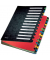 Ordnungsmappe Deskorganizer Color 5914-00-95, 24-teilig blanko, schwarz, A4, 24 F&auml;cher