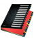 Ordnungsmappe Deskorganizer Color 5914-00-95, 24-teilig blanko, schwarz, A4, 24 F&auml;cher
