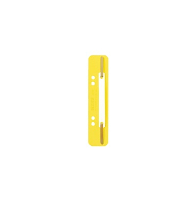 Heftstreifen Leitz 3710, kurz, PP, Kunststoffdeckleiste, gelb
