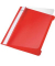 Schnellhefter Standard 4197-00-25, A5, rot, PVC-Folie, 80g, Vorderdeckel transparent