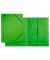 Eckspannmappe 3981 3981-00-55, A4 grün Recyclingkarton 430g, mit 3 Einschlagklappen
