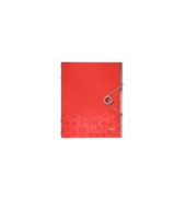 Ordnungsmappe Leitz 4569 Bebop, 6 Fächer, PP, mit Verschluss, rot
