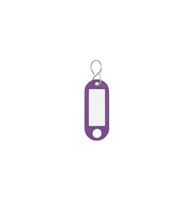 Schlüsselanhänger Wedo 262803408, aus Kunststoff, mit S-Haken, violett
