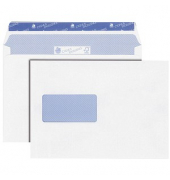 Versandtaschen Cygnus Excellence 30123512, lange Seite offen, C5, mit Fenster, haftklebend, 100g, hochweiß