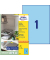 Etiketten 3471, blau, 210x297mm, rechteckig