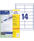 Etiketten 3678 97 x 37 mm weiß Quick Peel