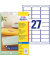 J4721-25 transparente Adress Etiketten 63,5 x 29,6 mm