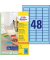 Etiketten BLAU L6039-20 45,7 x 21,2 mm ablösbar