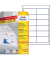 Etiketten ultragrip 6123, weiß 97x42,3mm, rechteckig, 