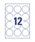 Etiketten L7104REV-25, weiß 60x60mm, rund, 