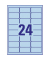 Etiketten BLAU L6032-20 63,5 x 33,9 mm ablösbar