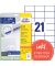 Etiketten ultragrip 6174, weiß 70x42,3mm, rechteckig, 