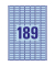 Etiketten BLAU L6084-20 25,4 x 10 mm ablösbar
