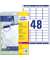 Etiketten ultragrip L7636-25, weiß 45,7x21,2mm, rechteckig, 