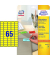 Etiketten L4793-20, gelb, 38,1x21,2mm, rechteckig