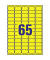 Etiketten GELB L4793-20 38,1 x 21,2 mm Mini Etiketten Stick&Lift