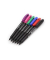 Fineliner-Set Topliner 967, 408284, 5x schwarz (Schreibfarbe: 6-farbig sortiert), 0,4mm