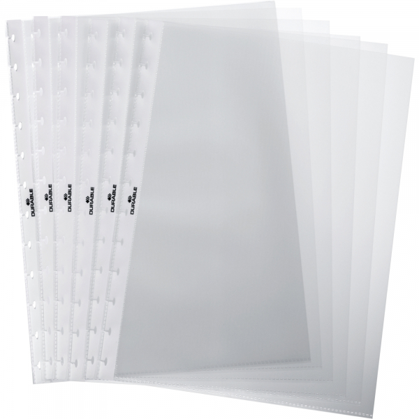 4005546205021 - Prospekthüllen Duralook Cover 242819 A4 transparent genarbt oben offen 008mm 4005546205021 10 Stück