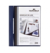 Angebotshefter Durable Duraplus 2589, A4+, mit Beschriftungsfenster, dblau