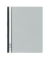 Schnellhefter Serie 2580 258010, A4+, grau, Polyvinylchlorid (PVC), 80g, Vorderdeckel transparent