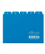 Karteileitregister A-Z blau DIN A6 quer