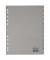 Register Durable 6507, Dez-Jan, A4, aus Kunststoff, grau