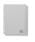 Kunststoffregister 650410, 1 bis 52, A4, 120µm, graue Taben, 52-teilig