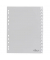 Kunststoffregister 6442 10, 15-teilig blanko, A4, 120µm, transparente Fenstertaben, 5-teilig