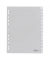 Kunststoffregister 6442-10 blanko A4 0,12mm graue Fenstertabe zum wechseln 15-teilig