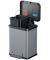 Tretabfalleimer Öko duo Plus, M, 2 x 9 l, 330 x 320 x 430 mm, silber