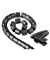 Kabelbündelschlauch EasyCover schwarz D.20mmL:2,5m PE