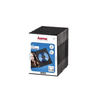 CDDVD-H&uuml;lle Hama 51182, Slim Case, schwarz CDDVD-H&uuml;lle