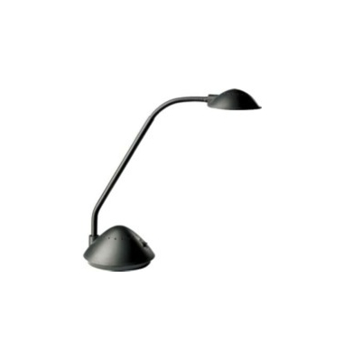 Halogen-Schreibtischlampe, schwarz, mit Standfu&szlig;