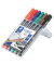 Folienstifte-Set Lumocolor, 317 WP6, 6-farbig sortiert, 1mm, Rundspitze, teils nachf&uuml;llbar