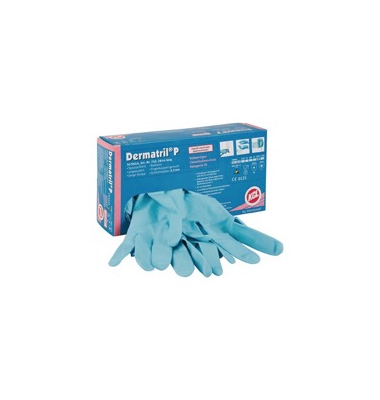 Einweghandschuhe HONEYWELL, Nitril, lebensmittelecht, blau, Größe 9 / L,