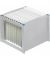 H&auml;ngeregister-Box H6110084 the rack, grau, f&uuml;r 40 Mappen A4