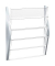 Wandprospekthalter A3 quer silber 475x80x540mm