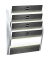 Wandprospekthalter A3 quer silber 475x80x540mm