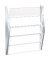 Wandprospekthalter A3 quer silber 475x80x540mm