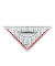 Zeichendreieck Rumold 1056, 22,5cm, transparent Zeichendreieck
