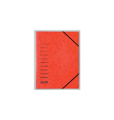 Eckspanner Pagna 24001, A4, aus Karton, Fassungsvermögen:, rot