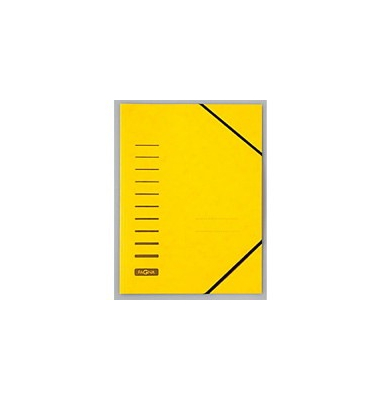 Eckspanner Pagna 24001, A4, aus Karton, Fassungsvermögen:, gelb