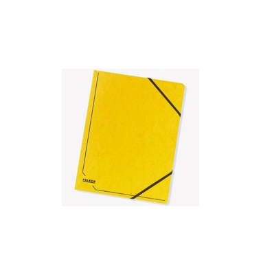 Eckspanner Falken 11286648, A4, aus Karton, Fassungsvermögen: 200 Bl, gelb