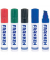 Boardmarker-Set Jumbo, Z1909, Etui, rot, blau, gr&uuml;n, schwarz, 4-12mm Keilspitze