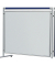 Whiteboardtafel für Stellwand ECO, doppelseitig, EL-UTS150, 150x120cm, lackiert, Aluminiumrahmen