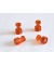 Haftmagnet HMH1805, Rund, 11mm &Oslash;, orange, 400g