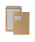 Versandtaschen Posthorn 00014008 mit Papprückwand, C4, mit Fenster, haftklebend, 120g, braun