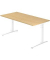 Schreibtisch VXB, manuell h&ouml;henverstellbar, 85cm (H), ahorn / wei&szlig;