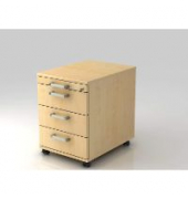 Rollcontainer mit Sch&uuml;ben Hammerbach, Ahorn